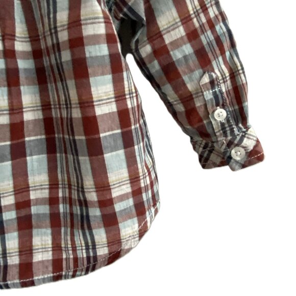 Quicksilver Plaid Button-Up Shirt size 12 Months - Picture 5 of 9